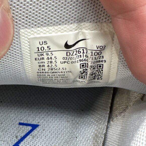 Nike Metcon 9 Mens Size 10.5 Weightlifting Shoes Running Training White Blue - Picture 8 of 8